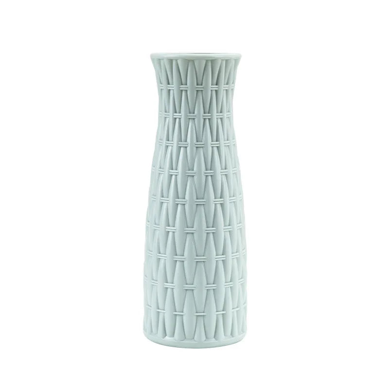 Plastic Flower Vases Home Decor Anti-ceramic Vases Unbreakable Imitation Arrangement European Wedding Modern Decorations Basket