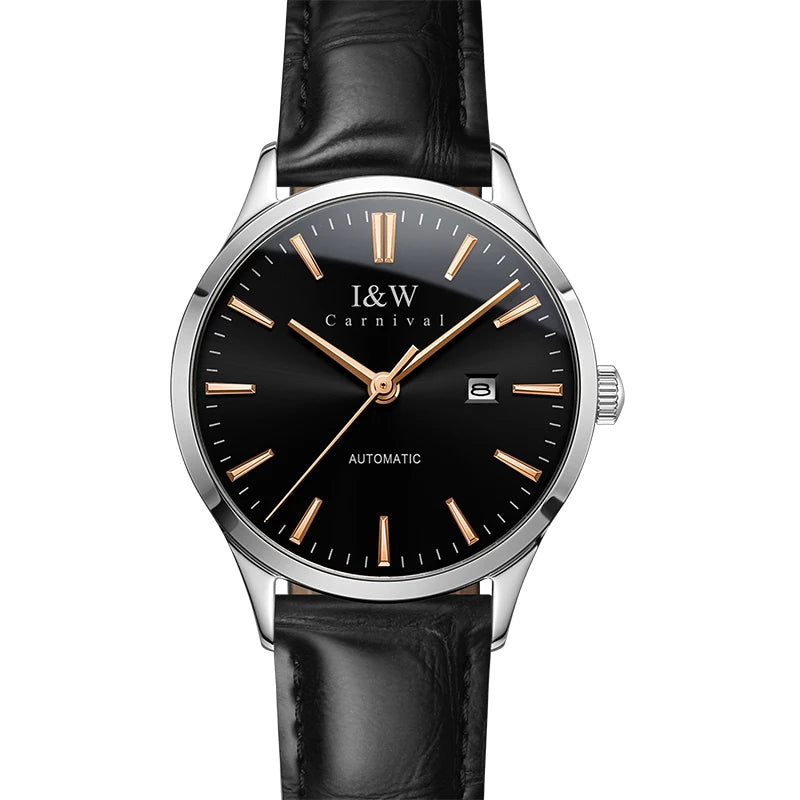 Luxury Women's Watches Top Brand CARNIVAL 2020 MIYOTA Automatic Watch Women Sapphire Calendar Waterproof Full Steel Montre femme