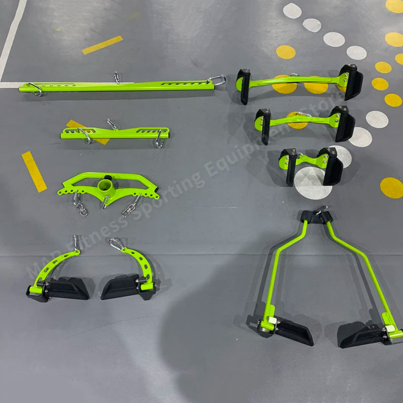 Fitness Lat Pull Down T-Bar Handle, Rowing Rotating V-Bar, Pulley Cable Machine Attachment Handle Grip, Gym Equipment Back Train