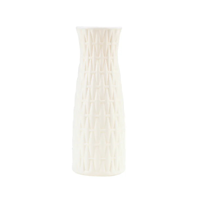 Plastic Flower Vases Home Decor Anti-ceramic Vases Unbreakable Imitation Arrangement European Wedding Modern Decorations Basket