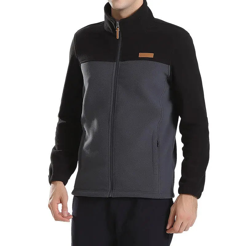 Men's clothing Coat Men Thicken Warm Army Fleece Jacket Patchwork Multi Pockets Polartec Men's Jacket and Coats windbreaker men