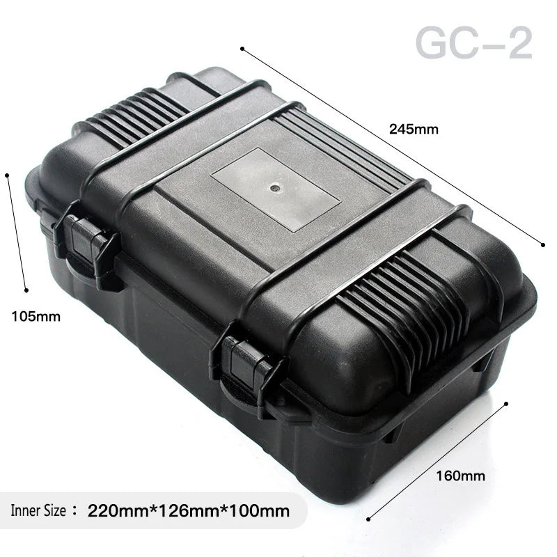 Tactical Safety Gun Bag Case Shockproof Box Storage Foam Instrument Tool Box Hunting Equipment Protective Sealed Box with Sponge
