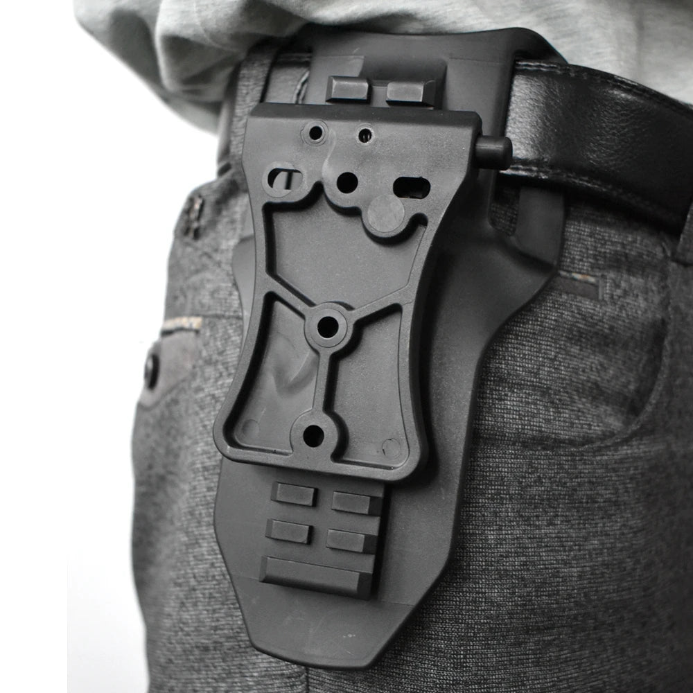 Tactical Belt Paddle Hunting Gun Holster Paddle Pistol Holster Platform Belt Waist Paddle Adapter with 13-speed Adjustment