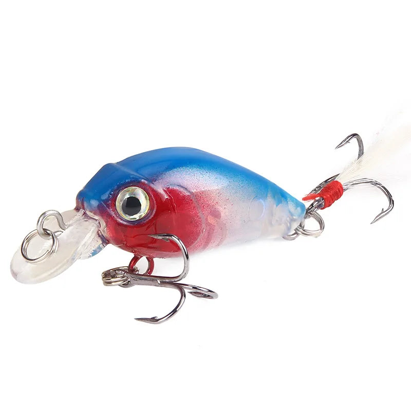45mm 3.5g Crankbait Fishing Lure Artificial Hard CrankBait Bass Fishing wobbler Japan Topwater Minnow Fish Lures
