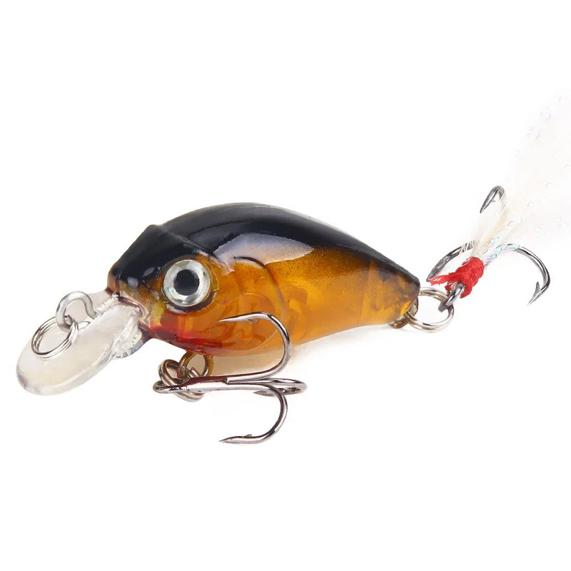 45mm 3.5g Crankbait Fishing Lure Artificial Hard CrankBait Bass Fishing wobbler Japan Topwater Minnow Fish Lures