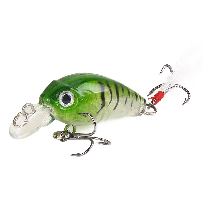 45mm 3.5g Crankbait Fishing Lure Artificial Hard CrankBait Bass Fishing wobbler Japan Topwater Minnow Fish Lures