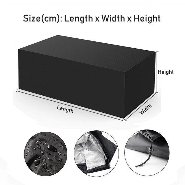 58 sizes outdoor furniture cover courtyard garden rain gear dust cover oxford cloth