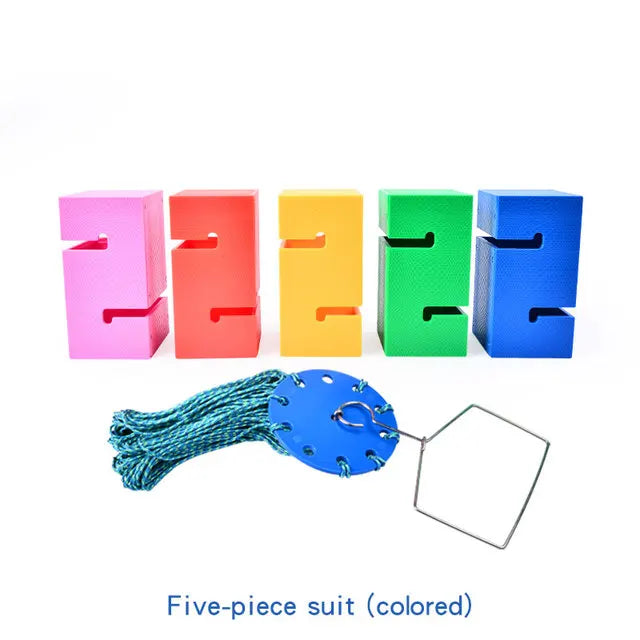 Child Outdoor Teamwork Game Props Toy Children Cooperate To Build Tower Kindergarten Sensory Equipment Kids Sports Toys