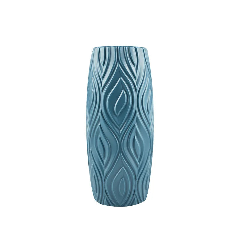 Plastic Flower Vases Home Decor Anti-ceramic Vases Unbreakable Imitation Arrangement European Wedding Modern Decorations Basket
