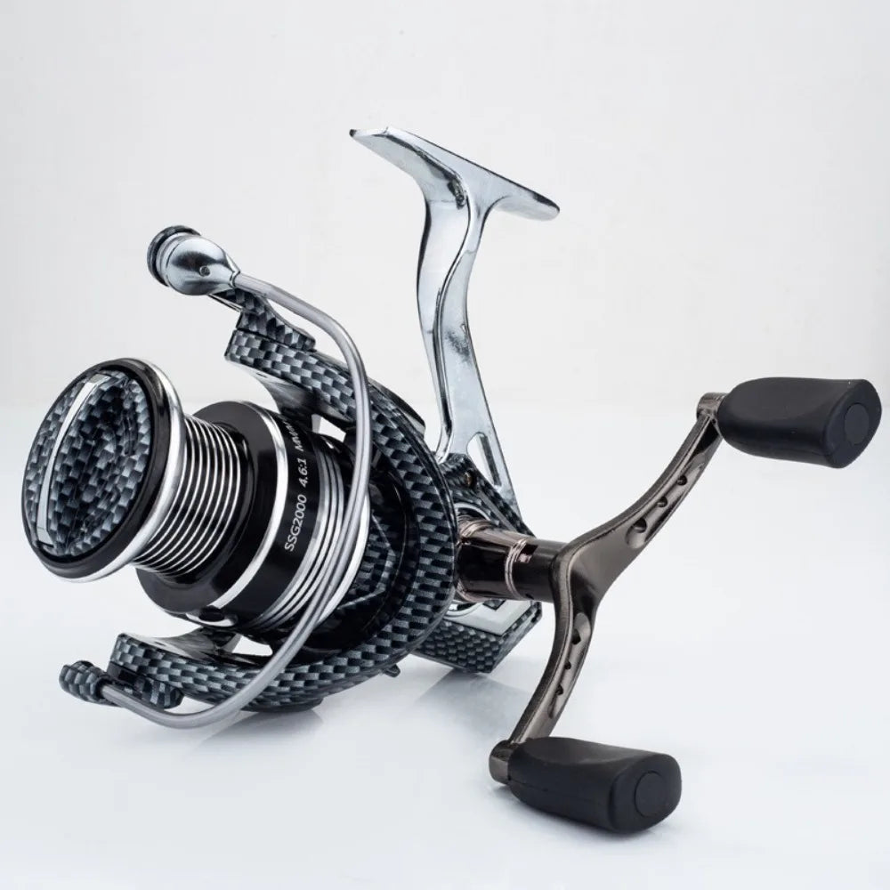 Double Reel Fishing Reel Handle Light Weight Sturdy Rocker Fishing Knob Grip Reusable Ergonomic Design Spinning Reel Replacement