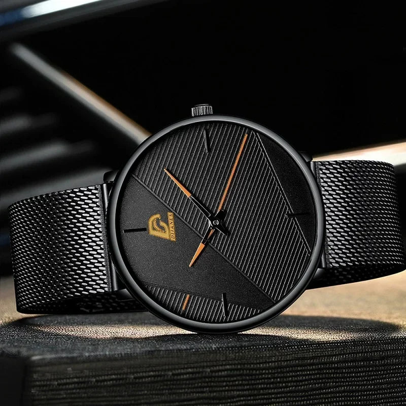 Reloj Hombre Watches Mens Minimalist Men's Fashion Ultra-thin Watch Simple Men Business Quartz Wristwatch Relogio Masculino