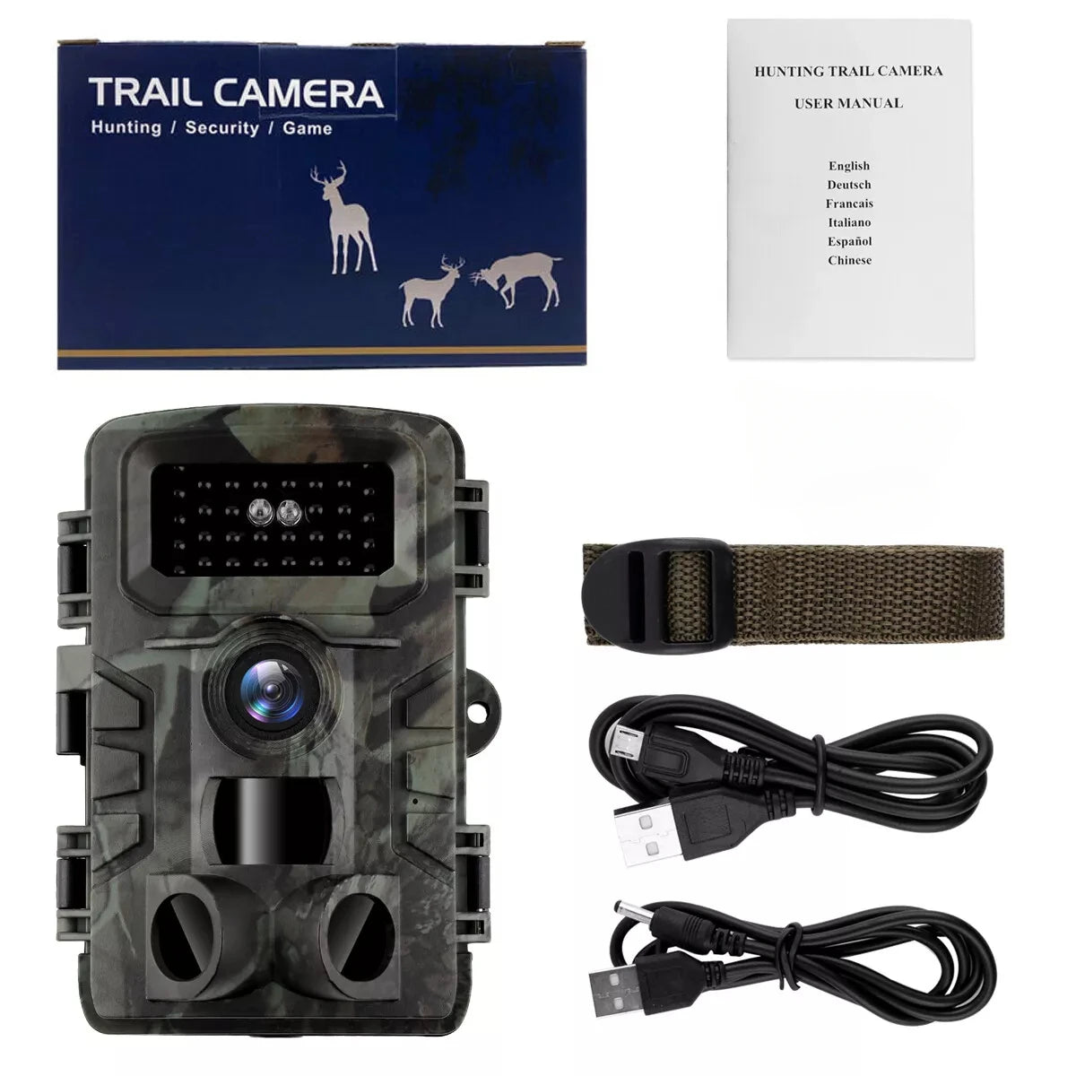 Hunting Trail Camera 58MP IP66 PR700 HD Game Night Vision Motion Activated Trigger Security Cameras Outdoor Wildlife Photo Traps