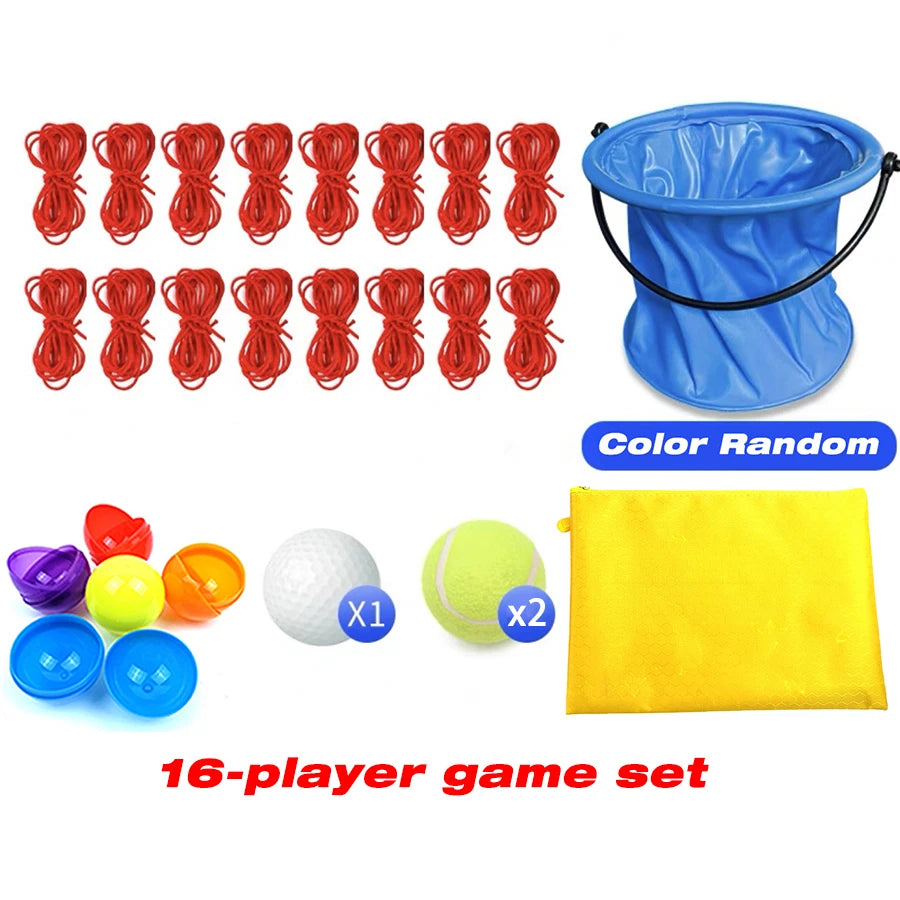Teamwork Game Pull Rope Track Catch the Ball Team Building Game Parent-child Interaction Multiplayer Collaboration Outdoor Sport