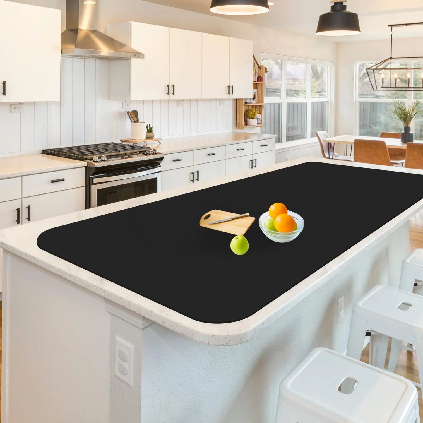 Washable Silicone Mats for Kitchen Counter Dining Table Mat Silicone Coffee Maker Mat 23.6''x78.74'' itchen Countertop Protector
