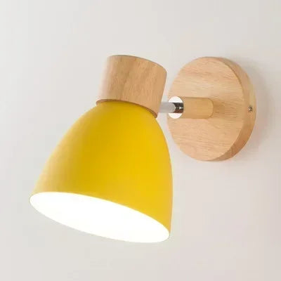 Modern Fashion Design Iron Art Circular Adjustable Home Hotel Bedroom solid color Wall Light LED Reading Light Study Balcony