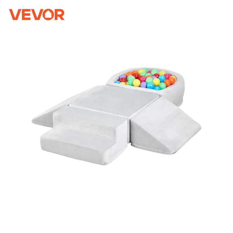 VEVOR 5-Piece Baby Foam Climbing Blocks Toys with Ball Pit Kids Indoor Climb and Crawl Activity Playset for Toddlers Crawling
