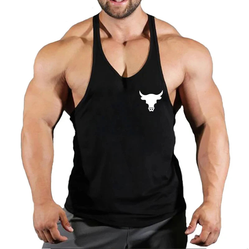 Men's Vest Clothing Muscle Vest Undershirt Strap Bodybuilding Gym Shirt Fitness Men's Workout Bodybuilding Men's Sportswear