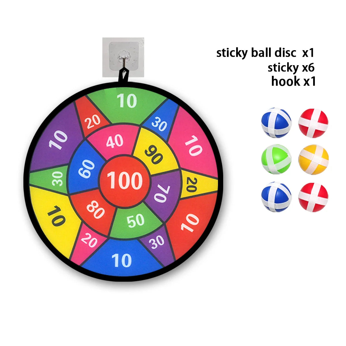 12 Sticky Ball Dart Plate Set - Foldable, Convenient to Carry, Indoor/Outdoor Sports Fun Party Game Toys, Parent Child Game Toys