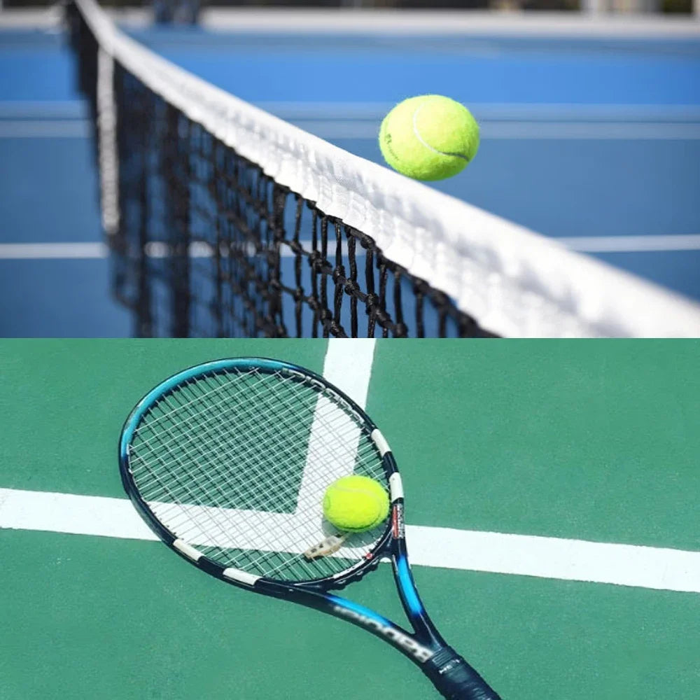 3PCS High Elasticity Tennis Professional Tennis Training Game Ball Outdoor Dogs Bite Chase and Chomp 63mm Tennis Ball Racquet