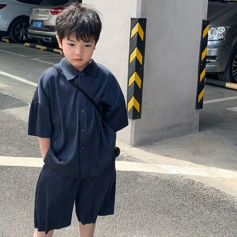 Baby Boy Clothes Set T-shirt+Shorts Kids Boy Summer Clothing Set Baby Boy Outfit Set Toddler Tee Shirt Pants 6 8 10 12 14 years