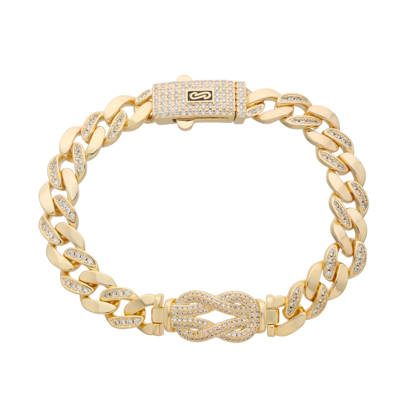 Unisex Copper Chain Bracelet Cubic Zirconia Minimalist Design 17cm 20cm Tarnish Proof Versatile Everyday Jewelry