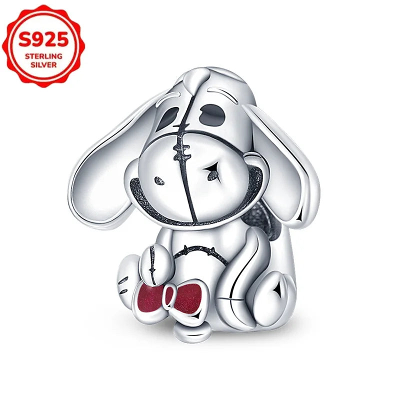 For Original Women 925 Bracelet Bangle Pendant Charm Disney Stitch 925 Sterling Silver Boutique Bead DIY Jewelry Gift New in Hot