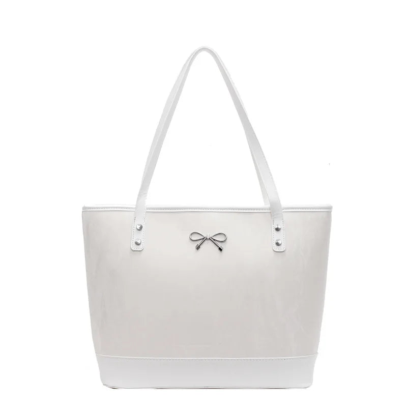 New Large Tote Bag for Women Fashionable Spacious Shoulder Bag High-Quality Work Commuter Purse Versatile Casual Handbag Ladies
