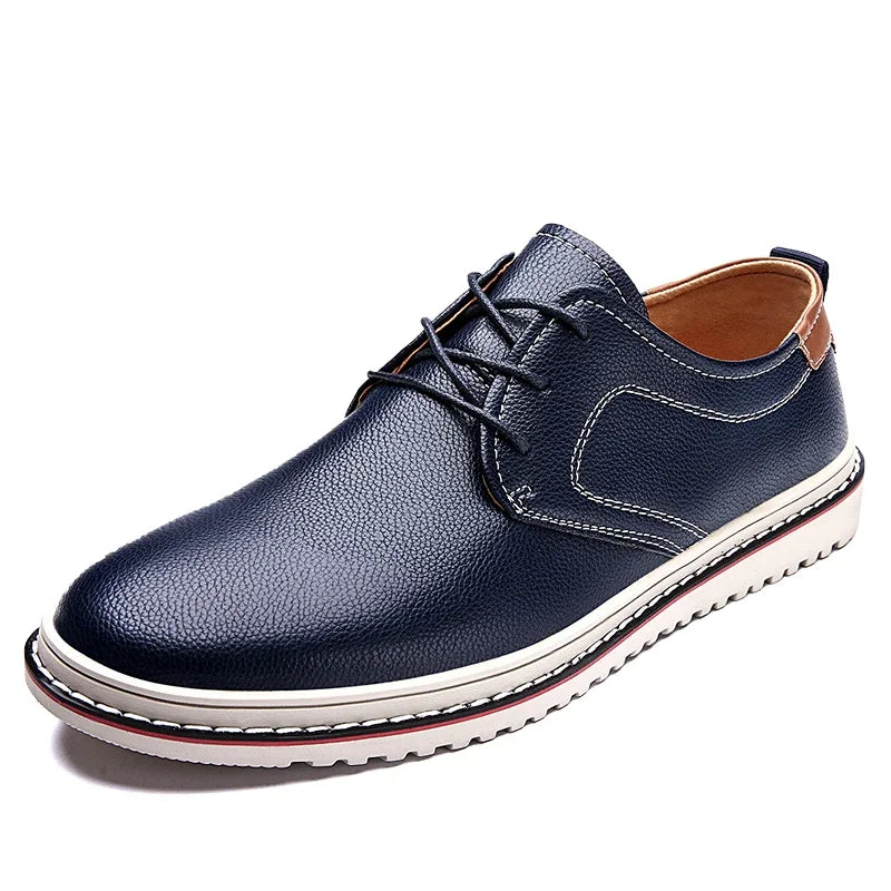 Golden Sapling Casual Business Shoes for Men Flats Leather Footwear Men's Leisure Derby Shoe Businessmen Dress Formal Loafer