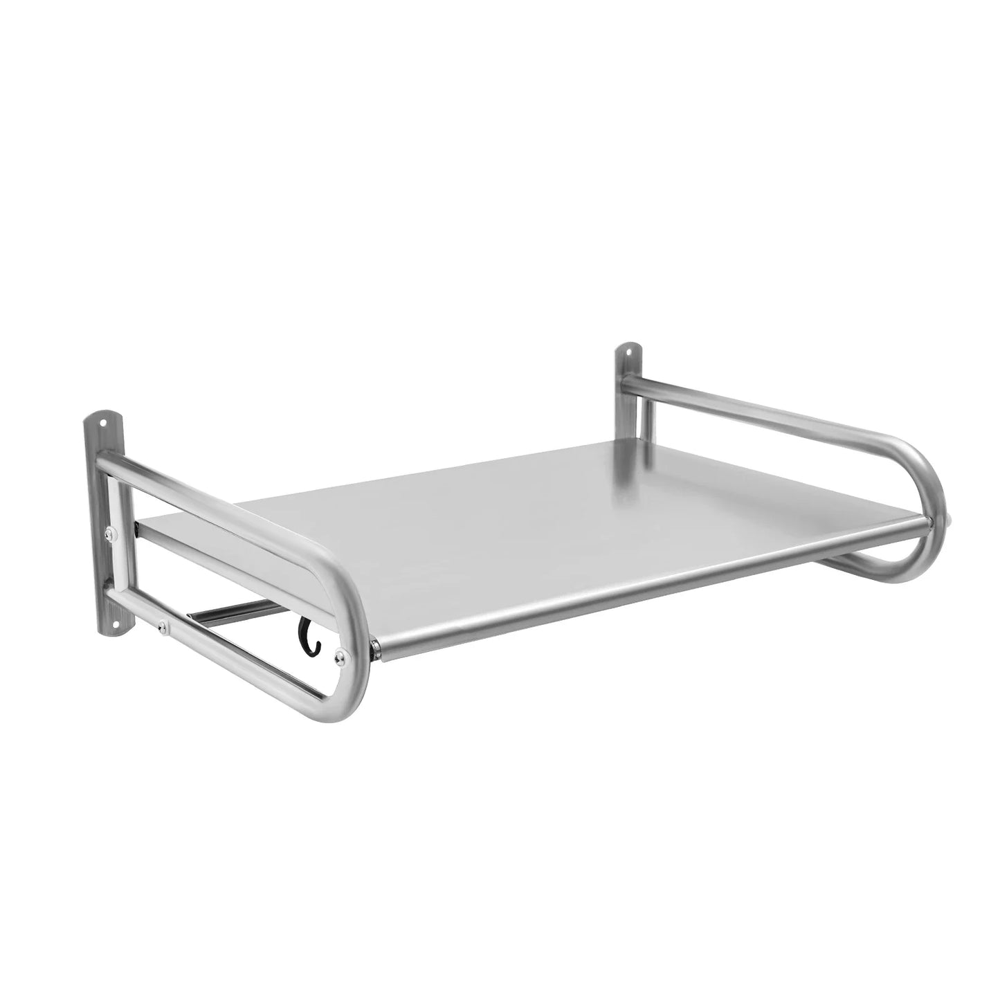 Microwave Oven Rack, Durable Stainless Steel Kitchen Organizer, Wall-Mounted Shelf with 614 lbs Load Support for Storage Needs