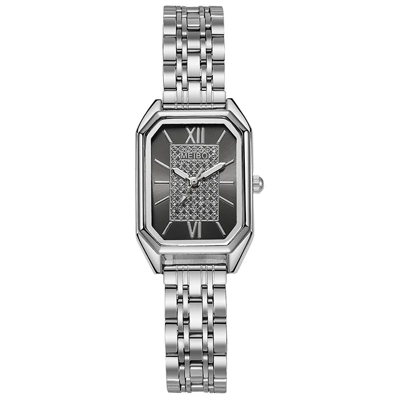 Women Luxury Famous Brand Watches Womens Steel Rectangle Quartz Watch for Women Fashion Dress Watches Relogio Feminino