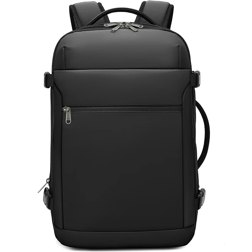 POSO Anti-theft Men Backpack For 17.3 inch Laptop 60 L Vacuum Compression Travel Storage Bag Large Waterproof Oxdord 180 ° Open