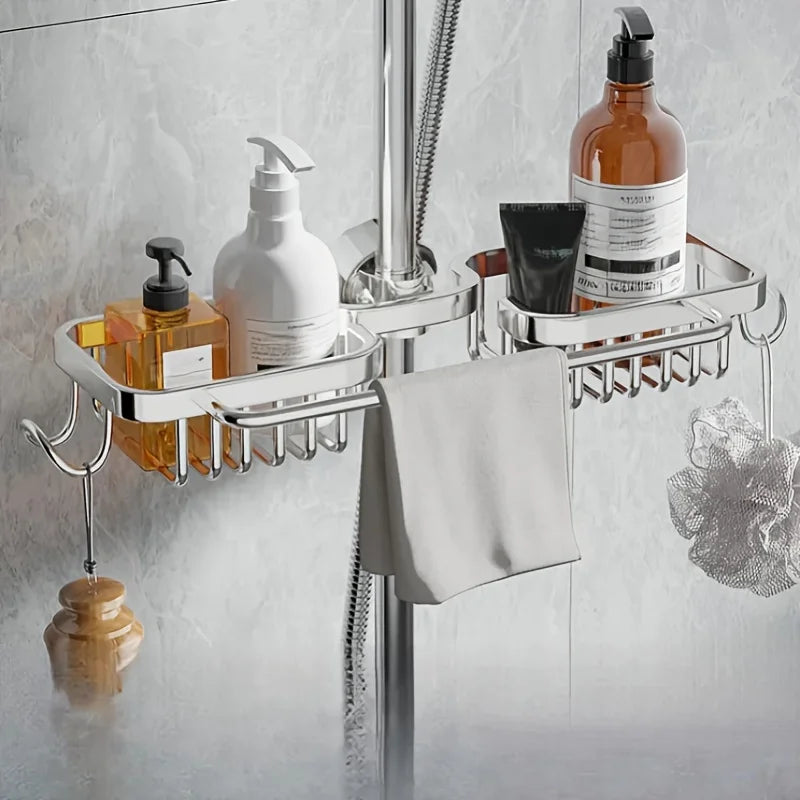 One Bathroom Storage Rack, Shower Head Storage Basket, Shower Head Storage Rack, Suitable for Bathroom Shower Head Kitchen Fauce