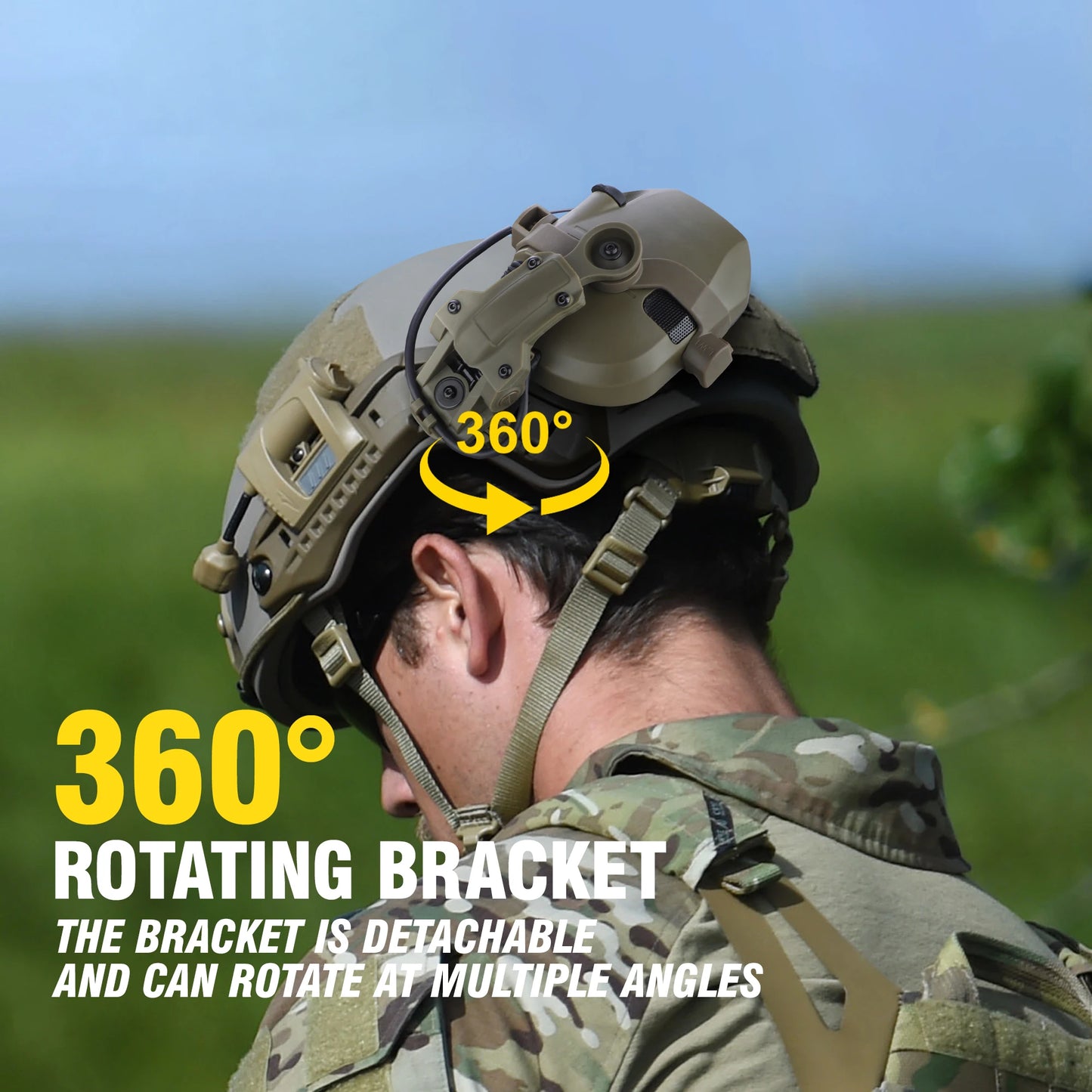 Active Helmet Mounted Earmuffs For Shooting Electronic Hearing Protection Ear Protect Noise Reduction Active Hunting Headphone