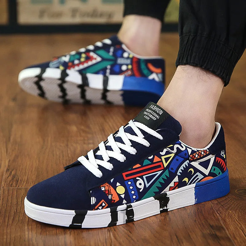 Men Casual Skateboarding Shoes High Top Sneakers Sports Shoes Men Outdoor Breathable Walking Shoes Street Shoes Chaussure Homme