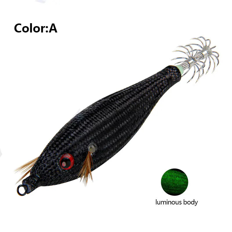 Fishing Accessories 78Mm 10G Floating Squid Jig Jigging Fishing Lure Artificial Plastic Squid Hook for Sea Boat Fishing Tools