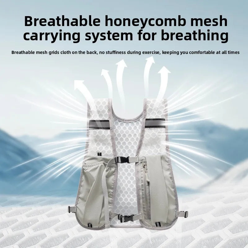 Outdoor Mountaineering, Cycling, Hiking Vest Bag, Light Sports Water Bottle Bag, Tactical Backpack Camping Equipment
