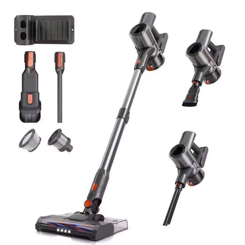 IDEACH Wireless Wet and Dry Vacuum Cleaner for Home 30kPa Powerful Suction Touchscreen Electric Sweeper Vertical Vacuum Cleaner