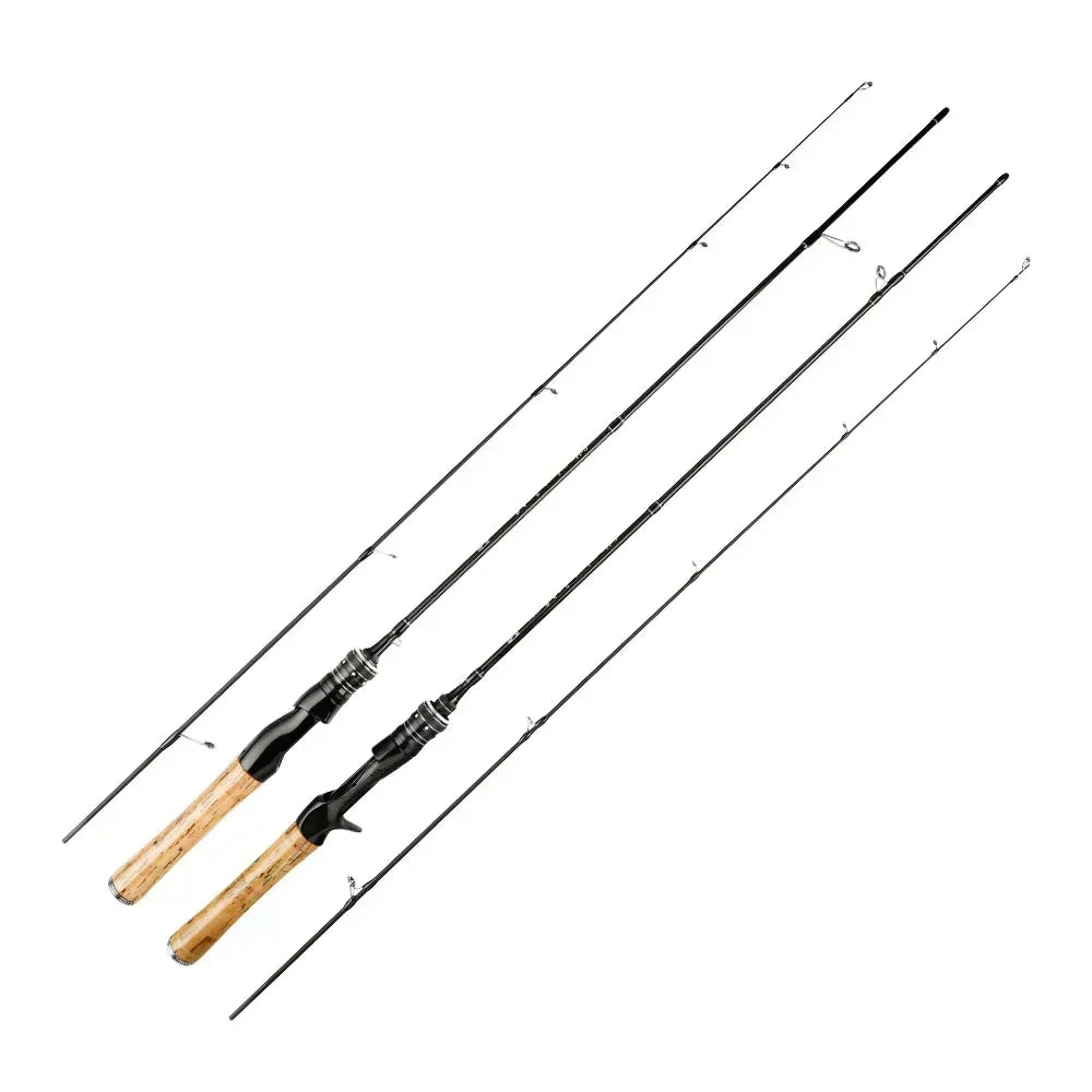 Fishing Rod Carbon Fiber 150cm 168cm 180cm UL Tip Lure Fast Ultra light Spinning Casting Rod for Trout