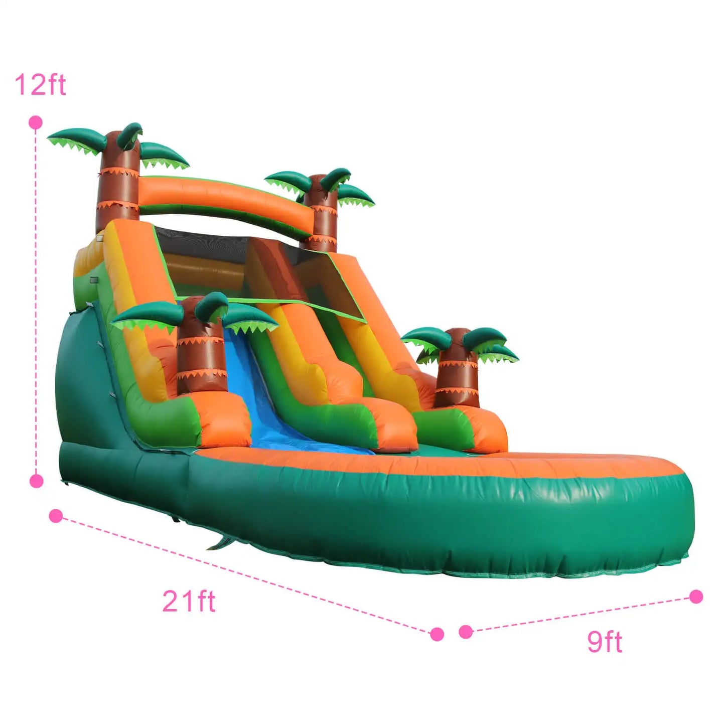 Inflatable pool Inflatable Summer Outdoor Air Bounce Water amusement Play Equipment Inflatble Water Double Slide Bubble Ball