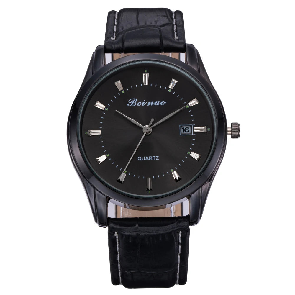 Men Watches Business Wrist Watch Luxury Leather Strap Analog Watches Quartz Wristwatches Clock Men Simple Watch Gifts for Men