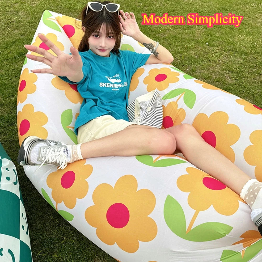 Outdoor Non Inflatable Sofa Campsite Portable Sofa Picnic Outdoor Reclining Sofa Portable High Load-bearing Sofa Minimalist Sofa