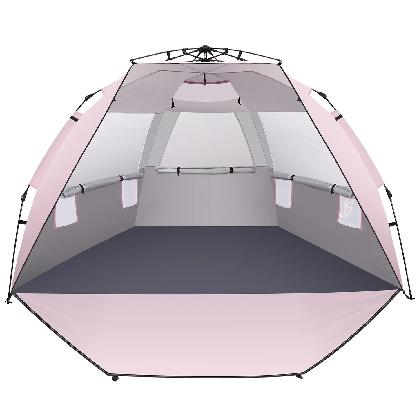 Beach Tent Sun Shelter Pop up Beach Tent Canopy for 4/5/6 Person with Protection, Easy Setup Portable Shade Sun Shelter Canopy