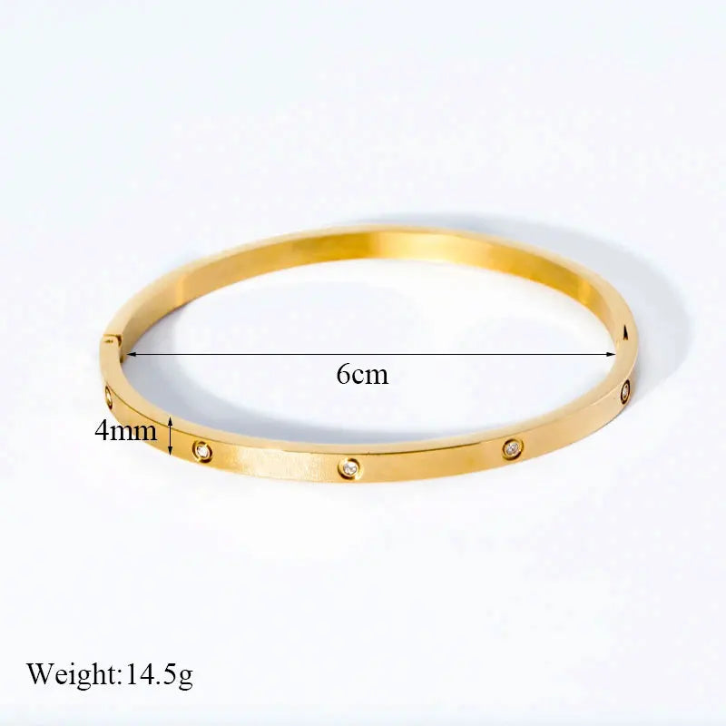 Fashion stainless steel cross pattern bracelet, luxurious trendy and simple design Bracelet men and women Couple jewelry gift