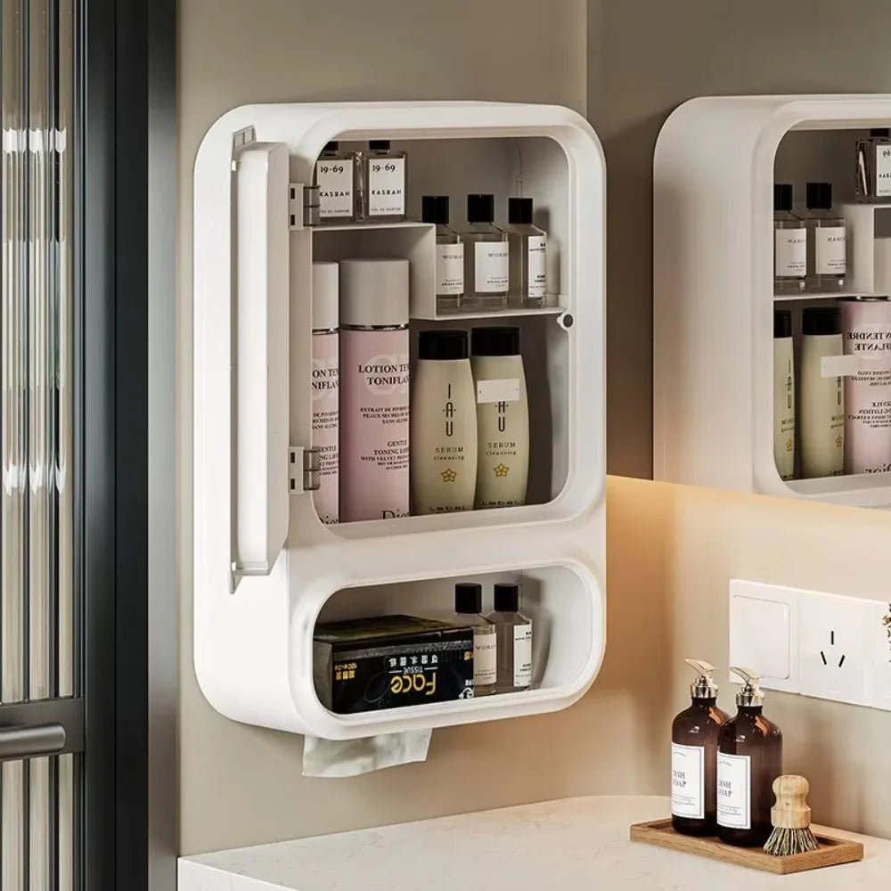 Bathroom Shelf No Drill Organizer Shower Storage Rack Washstand Cosmetics Storage Rack Wall Mounted Toilet Shampoo Holder