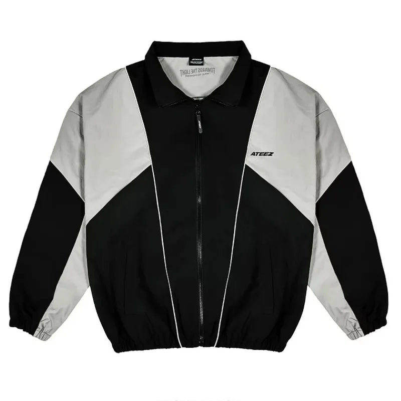 KPOP 2025 Ateez World Tour TOWARDS THE LIGHT Baseball Jacket Women Men Bomber Jacket Outerwear Baseball Uniform Casual Sportswea