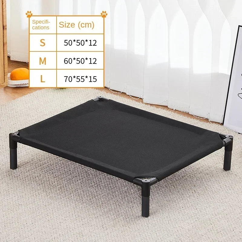 Elevated Pet Bed Dog Cat Folding Pet Camping Bed Cat Dog House Portable Removable Washable Four Seasons Cats Kennel Puppy Beds