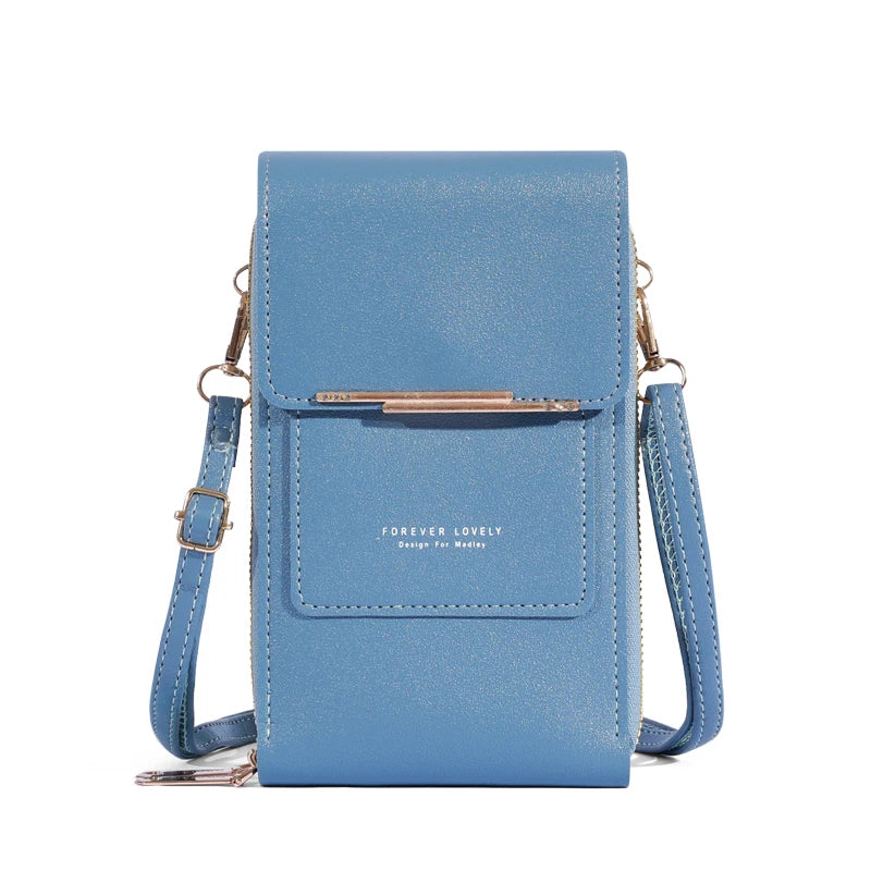 Women Bags Soft Leather Wallets Touch Screen Cell Phone Purse Crossbody Shoulder Strap HandbagFor Female Cheap Womens Bags
