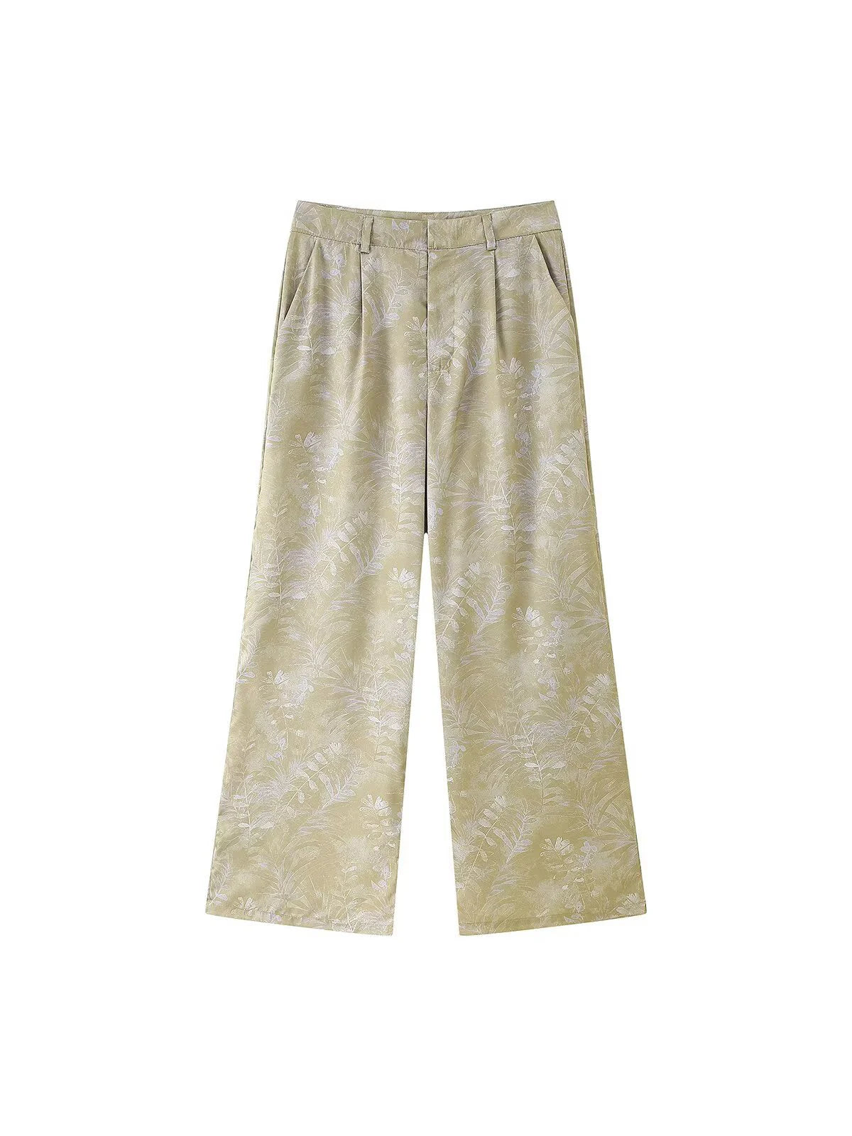 Women's clothing 2025 summer new style European and American style fashion printed trousers
