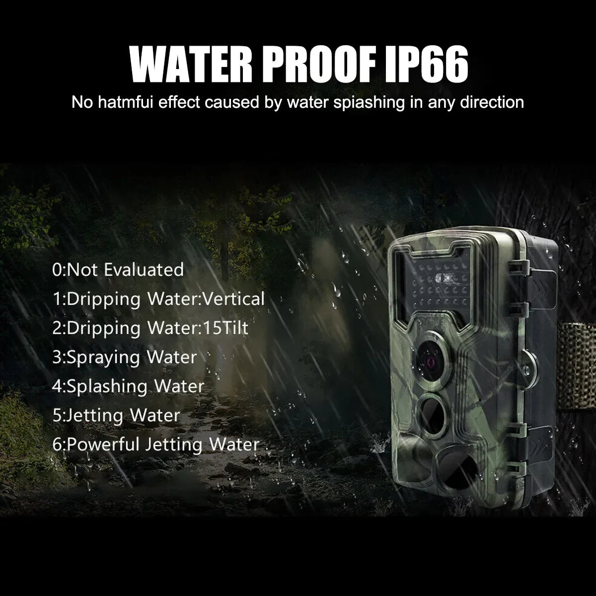 Hunting Trail Camera 58MP IP66 PR700 HD Game Night Vision Motion Activated Trigger Security Cameras Outdoor Wildlife Photo Traps