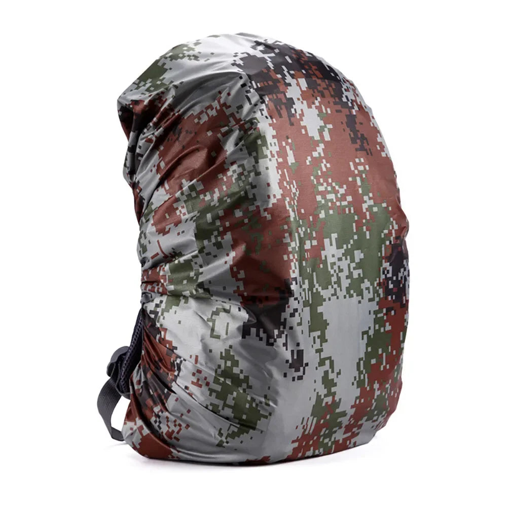 Tactical Waterproof Backpack Cover Dustproof Sports Bags Rain Cover Outdoor Hiking Camo Backpack Protective Cover 35-80L